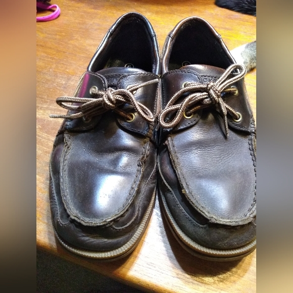 Men's Rockport Brown Boat Shoes, Loafers, Size 8.5, EUR 42, Leather Uppe… - Picture 12 of 12